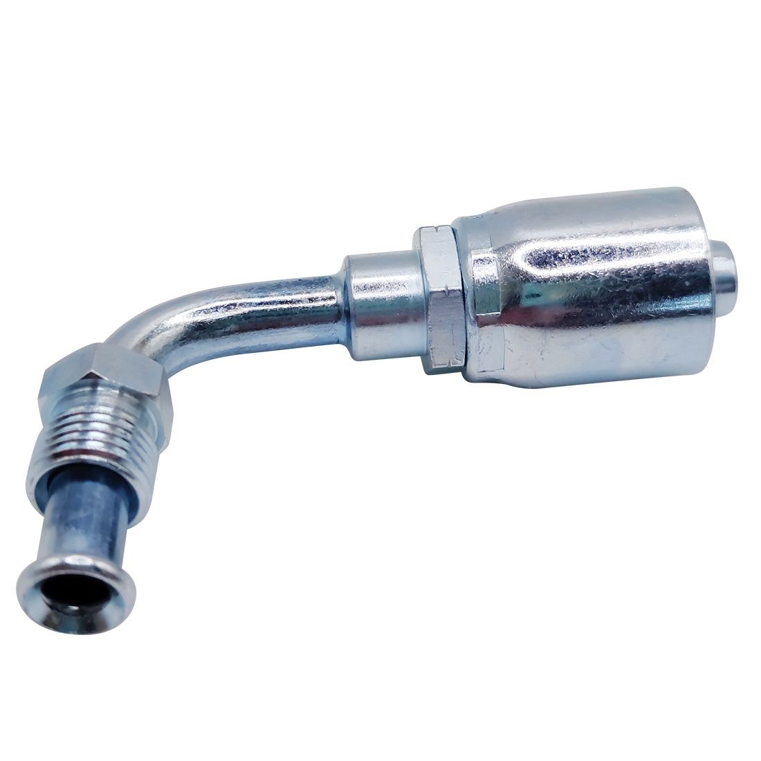 <p>Aussengewinde Drehbar l  | 1/2-20 UNF  |  45° Doppel-Bördel  |  90° gebogen</p>