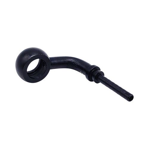 <p>Low profile banjo  |  10mm hole  |  8mm thick  |  90 deg bend |  anodized alumi</p>