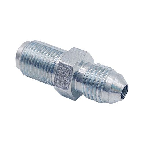 <p>Male-male adapter  |  7/16-20 UNF stud (-04 JIC)  |  M12 x 1 stud</p>
