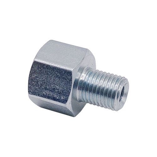 <p>Male-female adapter  | 9/16-18 UNF port  |  3/8-24 stud</p>