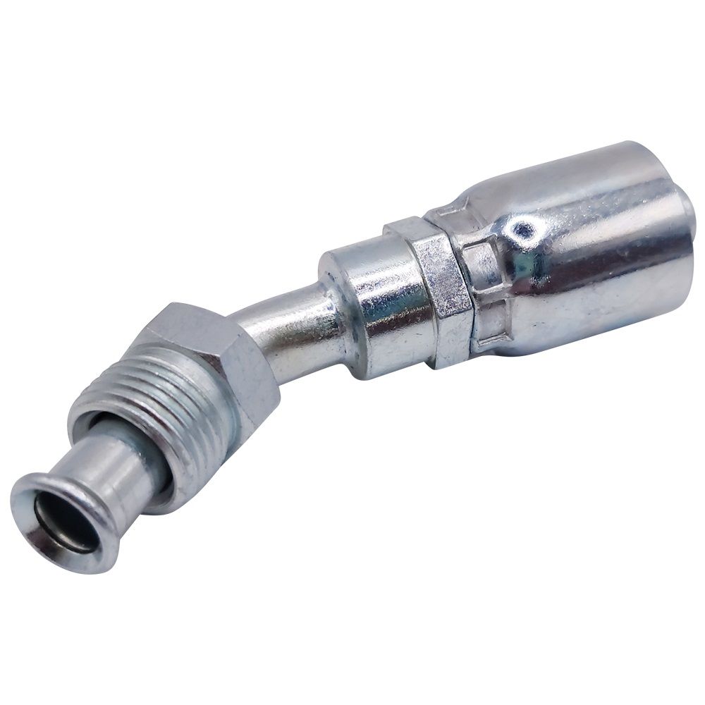 <p>Aussengewinde Drehbar l  | 5/8-18 UNF  |  45° Doppel-Bördel  |  45° gebogen</p>