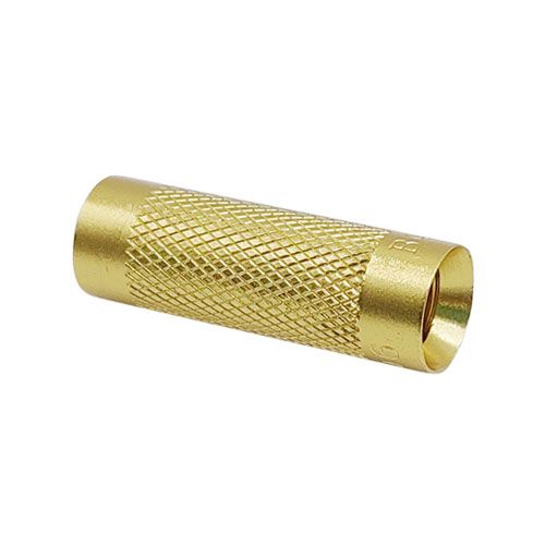 <p>Crimp shell insert  |  gold</p>