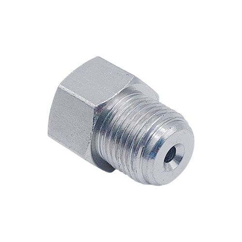 <p>Male-female adapter  |  3/8-24 UNF port  |  9/16-20 UNS stud</p>