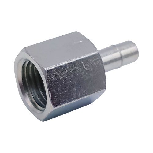 <p>Adapter | 8mm FuelFlex auf Innengewinde M14 x 1,5 | Anstoß-Sitz | Messing</p>