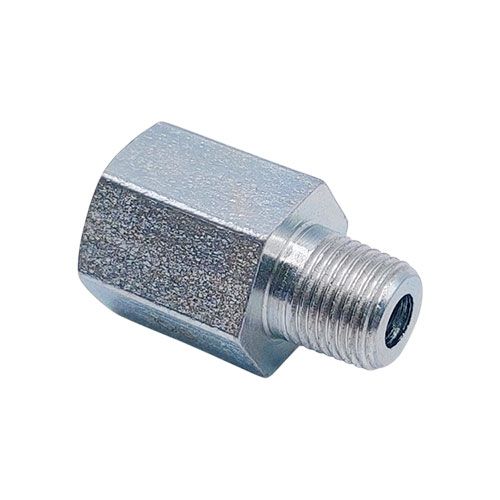 <p>Male-female adapter  |  M12 x 1 port  |  1/8-27 NPT stud</p>