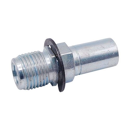 <p>Imperial female  |  3/8-24 UNF port  |  5/8-18 UNF ext thread  | 16mm hex</p>