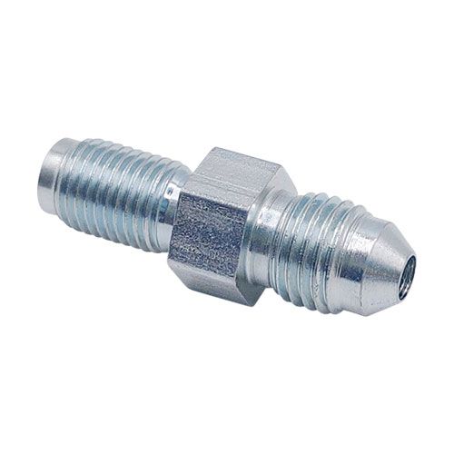 <p>Male-male adapter  |  7/16-20 UNF stud (-04 JIC)  |  3/8-24 UNF stud</p>