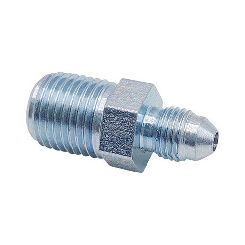 <p>Male-male adapter  |  3/8-24 UNF stud (-03 JIC)  |  9/16-18 UNF</p>