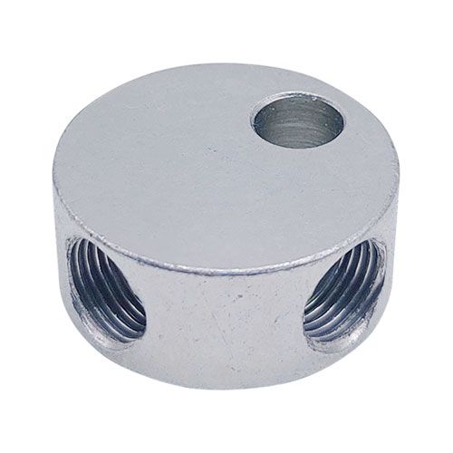 <p>Tee  |  7/16-24 UNS ports (3)</p>