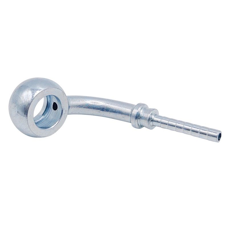 <p>Low profile banjo  |  10mm hole  |  10mm thick  |  75 deg bend</p>