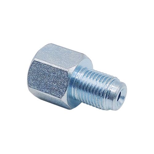 <p>Male-female adapter  |  M10 x 1.5 port  |  M10 x 1 stud</p>