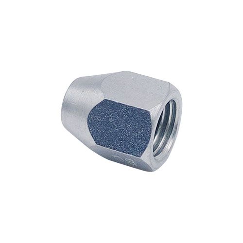 <p>Female tube nut  |  7/16-20 UNF  |  9/16 hex</p>