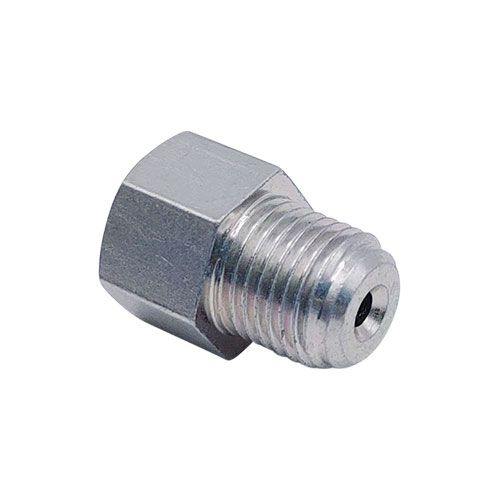 <p>Male-female adapter  |  3/8-24 UNF port  |  1/2-20 UNF stud</p>