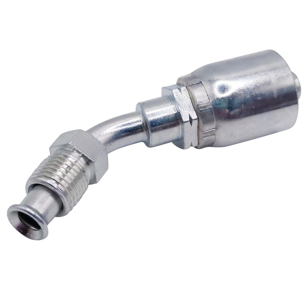<p>Aussengewinde Drehbar l  | 1/20-20 UNF  |  45° Doppel-Bördel  |  45° gebogen</p>