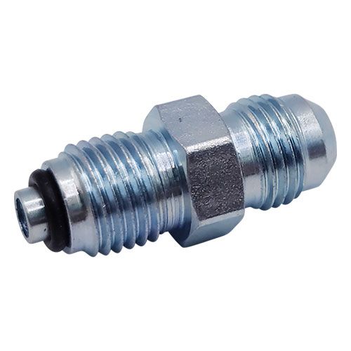 <p>Bump tube adapter  |  9/16-18 UNF stud (-06 JIC)  |  M14 x 1.5 o-ring pilot</p>