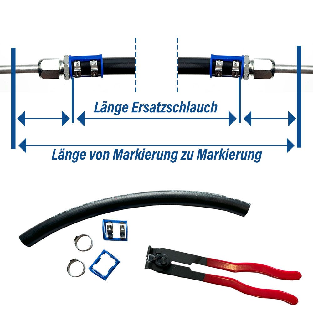 10 Ac Line Repair System Defekte Kfz Klimaleitung Schlauch Schneiden