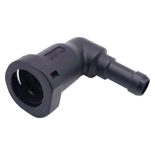 <p>Schnellverbinder | 3/8 Innengewinde auf 3/8 Außengewinde | 90°</p>