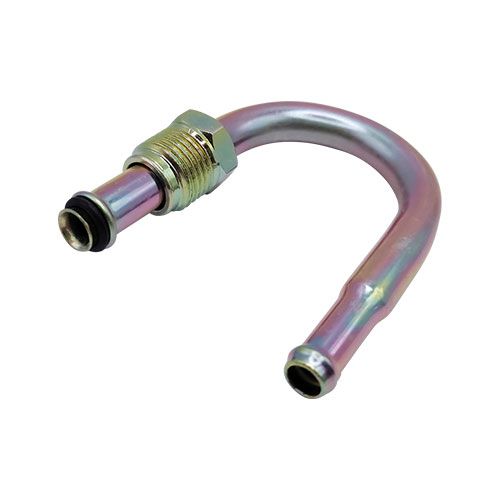 <p>Anschlussrohr m. Überwurfmutter | 180° | 10mm FuelFlex auf M16x1.5 | Anstoß-Sitz</p>