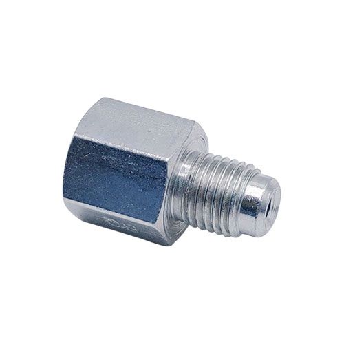 <p>Male-female adapter  |  1/8-27 NPT port  |  3/8-24 UNF stud</p>