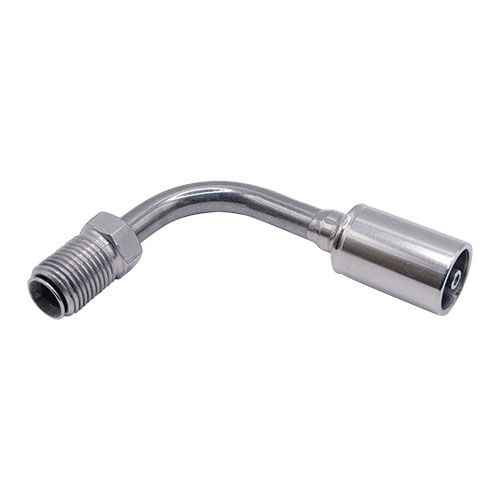 <p>Fitting - Male Swivel Nut 7/16x24NS (90 deg)(Stainless)</p>