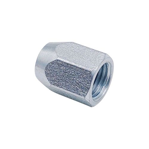 <p>Female tube nut  |  7/16-20 UNF  |  9/16 hex</p>